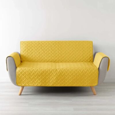 Douceur d'intérieur - Żółta mikrofibrowa pokrywa na kanapę - 279x179 cm Douceur d'intérieur - Żółta mikrofibrowa pokrywa na kanapę - 279x179 cm