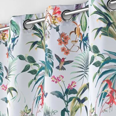HOME MAISON Rideau de style exotique - Imprimés floraux et oiseaux - Curtain HOME MAISON Rideau de style exotique - Imprimés floraux et oiseaux - Curtain