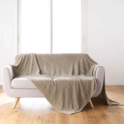 Arya Embossed Leaf Pattern Bedspread Arya Embossed Leaf Pattern Bedspread