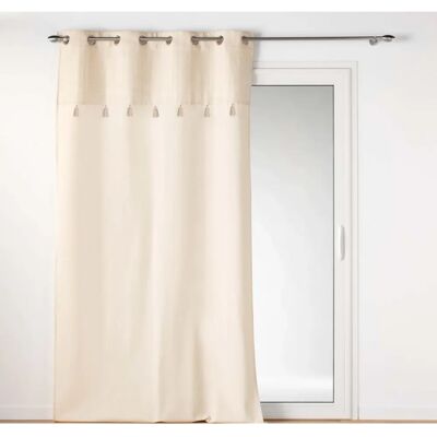 IZIGOLD Beige boho gardin med fransar - Gardin IZIGOLD Beige boho gardin med fransar - Gardin