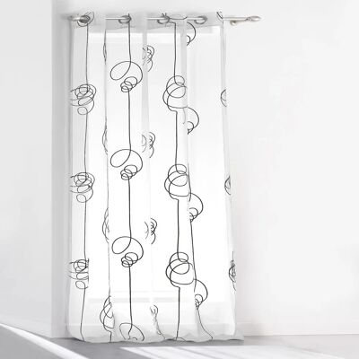 Douceur d'Intérieur 1622788 - Spiral Voile Curtain - Window Decor Douceur d'Intérieur 1622788 - Spiral Voile Curtain - Window Decor