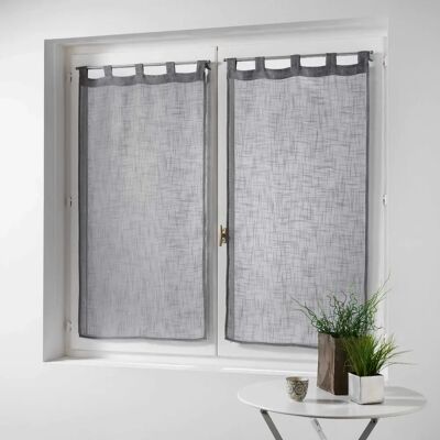 Douceur d'Intérieur - Linen Effect Curtain Pair - 90x60 cm Douceur d'Intérieur - Linen Effect Curtain Pair - 90x60 cm