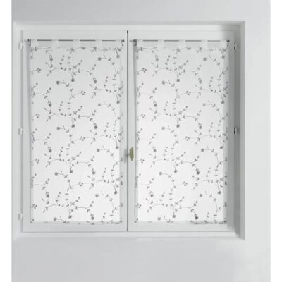 Douceur d'Intérieur White/Gray Curtains - Curtains Douceur d'Intérieur White/Gray Curtains - Curtains
