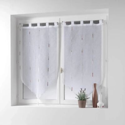 DOUCEUR D'INTÉRIEUR - Coppia di tende, Pompon e passanti, 90x90cm, Velluto e Chenille DOUCEUR D'INTÉRIEUR - Coppia di tende, Pompon e passanti, 90x90cm, Velluto e Chenille