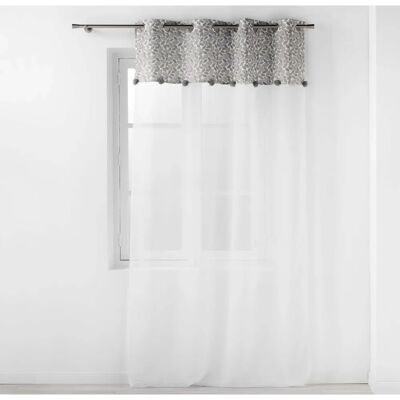 Pannello tende trasparenti Douceur D Intérieur - 140x240cm - Bianco Pannello tende trasparenti Douceur D Intérieur - 140x240cm - Bianco