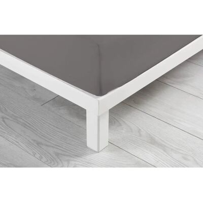 Lençol de Algodão Douceur d'Intérieur - 90x190cm - Cinza Lençol de Algodão Douceur d'Intérieur - 90x190cm - Cinza