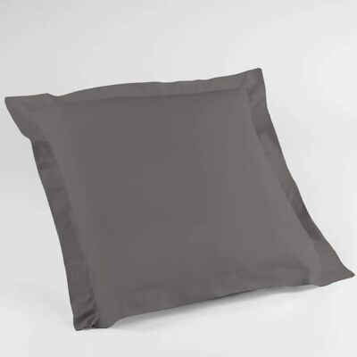 Housse d'Oreiller en Coton 63x63cm Gris Clair - Housse Housse d'Oreiller en Coton 63x63cm Gris Clair - Housse