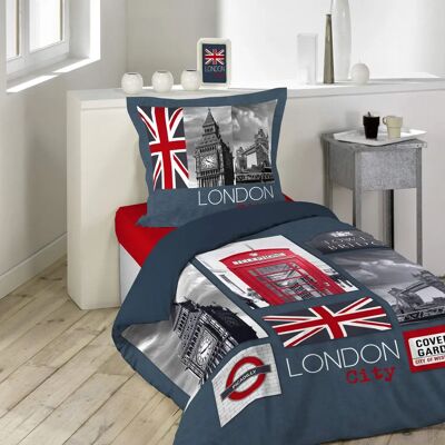 Juego de ropa de cama City Dog de algodón Juego de ropa de cama City Dog de algodón