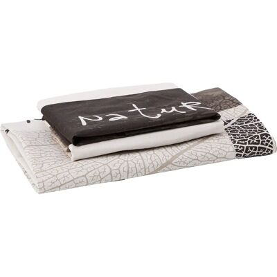 Juego de ropa de cama de algodón Douceur d'intérieur - 200x200cm - Estampado completo Juego de ropa de cama de algodón Douceur d'intérieur - 200x200cm - Estampado completo