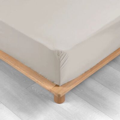 Drap housse beige Douceur d’intérieur 160x200cm - Literie - Publicité Drap housse beige Douceur d’intérieur 160x200cm - Literie - Publicité