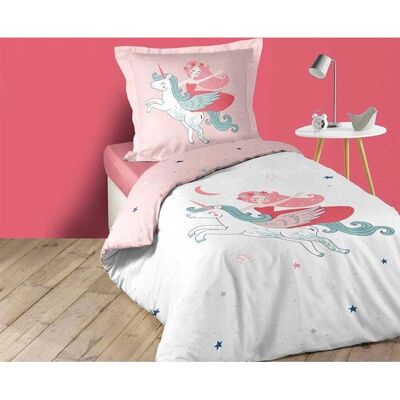 Douceur D'interieur - 2-DELS LIT SET 140x200 - 57 fils - Bedding set - Publicité Douceur D'interieur - 2-DELS LIT SET 140x200 - 57 fils - Bedding set - Publicité