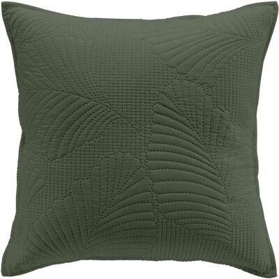 Douceur d'intérieur - Housse de coussin relief feuilles - Décorative - Publicité Douceur d'intérieur - Housse de coussin relief feuilles - Décorative - Publicité