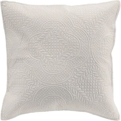Housse de Coussin Ornée ROMANE 40x40cm - Housse Decorative - Publicité Housse de Coussin Ornée ROMANE 40x40cm - Housse Decorative - Publicité