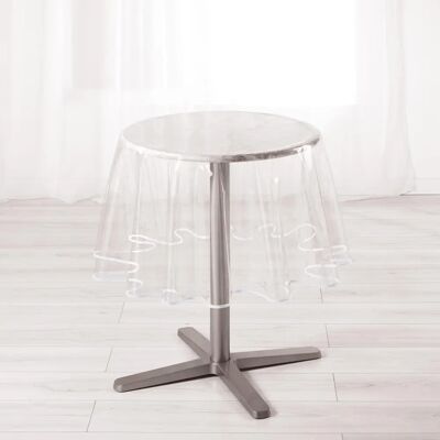 Nappe Ronde de Jardin - PVC, Blanc, 180cm Nappe Ronde de Jardin - PVC, Blanc, 180cm