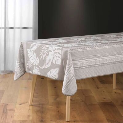 Nappe en polyester beige - 150 x 240 cm - Publicité Nappe en polyester beige - 150 x 240 cm - Publicité