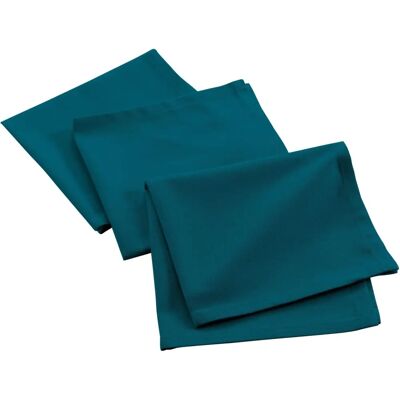 Bricoline Mistral Bleu Canard Coton Recyclé 3 Serviettes - Serviettes Bricoline Mistral Bleu Canard Coton Recyclé 3 Serviettes - Serviettes