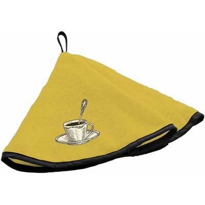 DOUCEUR D'INTÉRIEUR - Brosse à main ronde, jaune - 60 cm - Outil de nettoyage DOUCEUR D'INTÉRIEUR - Brosse à main ronde, jaune - 60 cm - Outil de nettoyage