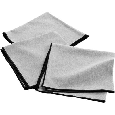 MISTRALINE Baumwollservietten - 40x40 cm, Wiederverwendbar, Grau - Tischset MISTRALINE Baumwollservietten - 40x40 cm, Wiederverwendbar, Grau - Tischset