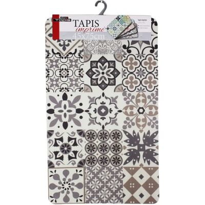 Tapis polyester blanc MegaCrea - Décoration intérieure moderne - 45x75 cm Tapis polyester blanc MegaCrea - Décoration intérieure moderne - 45x75 cm