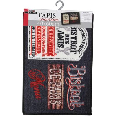 Paris Prix - Bistrot Des Amis - 40x60cm - Zwart - Rug Paris Prix - Bistrot Des Amis - 40x60cm - Zwart - Rug