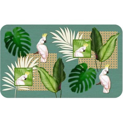 Paris Prix Green Cacatoes Rug - 45x75cm Paris Prix Green Cacatoes Rug - 45x75cm