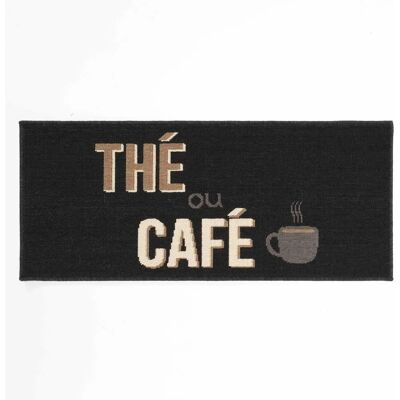 Tapis de Cuisine 'Breakfast' Paris Prix - Noir - Publicité Tapis de Cuisine 'Breakfast' Paris Prix - Noir - Publicité