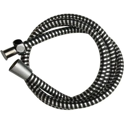 Flexible de douche Hydro 2m en PVC noir - Accessoires de douche - Publicité Flexible de douche Hydro 2m en PVC noir - Accessoires de douche - Publicité