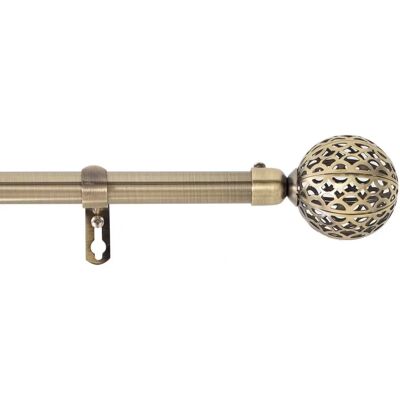 GLOBA Messing Gardinrodssats - Justerbar 120-210cm GLOBA Messing Gardinrodssats - Justerbar 120-210cm