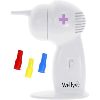 Wellys Weiß Ohrstaubsauger - Hygiene & 4 Düsen Wellys Weiß Ohrstaubsauger - Hygiene & 4 Düsen