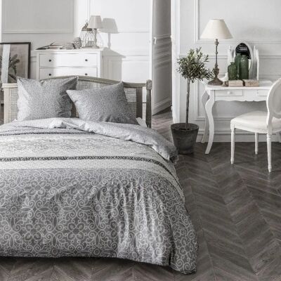 TODAY Grey Duvet Cover Set - 240x220cm, 3 Pieces for 2 Persons TODAY Grey Duvet Cover Set - 240x220cm, 3 Pieces for 2 Persons
