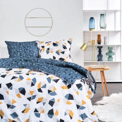 MEVAK LIVING - Housse de duvet imprimée avec 2 taies quadrants 260x240 cm - Publicité MEVAK LIVING - Housse de duvet imprimée avec 2 taies quadrants 260x240 cm - Publicité
