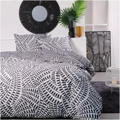 Housse de duvet Today - Noir et Blanc - Lit double - 240x200 cm - Publicité Housse de duvet Today - Noir et Blanc - Lit double - 240x200 cm - Publicité