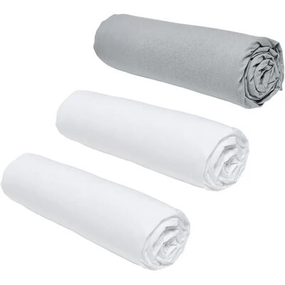 TODAY Essential 3 Units Grey Fitted Sheet - Double Bed TODAY Essential 3 Units Grey Fitted Sheet - Double Bed