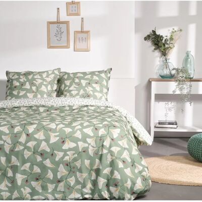 Ensemble de housses de couette TODAY Vert - 240x220cm - 3 pièces - Pour 2 personnes - Publicité Ensemble de housses de couette TODAY Vert - 240x220cm - 3 pièces - Pour 2 personnes - Publicité