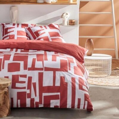 Parure de couette Today Sunshine 17.32 en coton - 220x240cm - 2 personnes - Imprimée - Publicité Parure de couette Today Sunshine 17.32 en coton - 220x240cm - 2 personnes - Imprimée - Publicité