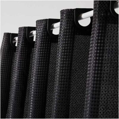 Utility Jacquard Duschvorhang - 180x200cm - Schwarz Utility Jacquard Duschvorhang - 180x200cm - Schwarz