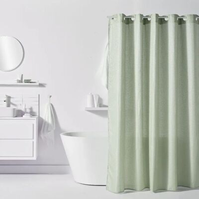 Πράσινη Polyester κουρτίνα μπάνιου Utility 180x200 εκ. - 12 γάντζοι Πράσινη Polyester κουρτίνα μπάνιου Utility 180x200 εκ. - 12 γάντζοι