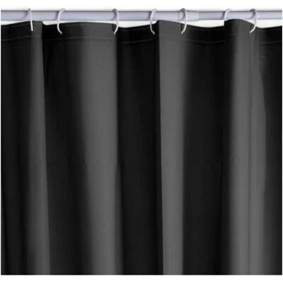UTILITY - Rideau de douche gauffré - Noir - 180x200 cm - Shower Curtain - Publicité UTILITY - Rideau de douche gauffré - Noir - 180x200 cm - Shower Curtain - Publicité