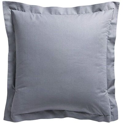 Housse d'oreiller et traversin en coton gris Today - Literie Housse d'oreiller et traversin en coton gris Today - Literie