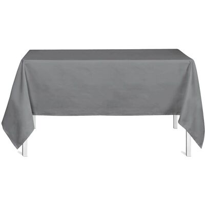 Today Nappe Rectangle en Polyester Gris - 140x200cm - Publicité Today Nappe Rectangle en Polyester Gris - 140x200cm - Publicité