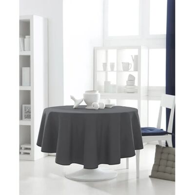 Nappe Ronde Today Antracite - 180cm - Publicité Nappe Ronde Today Antracite - 180cm - Publicité