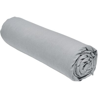 Drap housse TODAY Jersey Gris Clair - 160 x 200 cm - Publicité Drap housse TODAY Jersey Gris Clair - 160 x 200 cm - Publicité