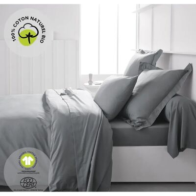 Lenzuola Today - 220x240cm - Grigio - Cotone - Biologico - Chiusura a bottone Lenzuola Today - 220x240cm - Grigio - Cotone - Biologico - Chiusura a bottone