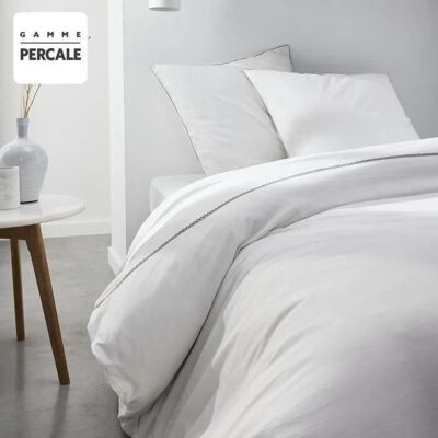 Housse de couette TODAY Percale Blanche - Style lit double - Publicité Housse de couette TODAY Percale Blanche - Style lit double - Publicité