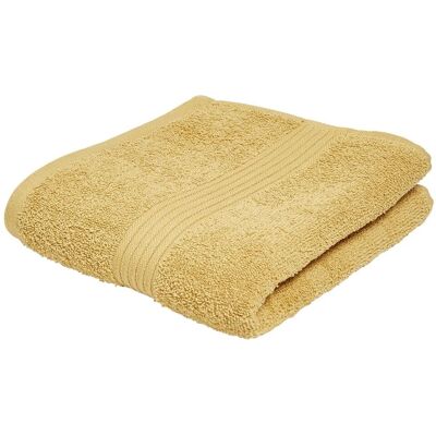 Asciugamano in cotone ocra - 450g/m², 70x130cm Asciugamano in cotone ocra - 450g/m², 70x130cm