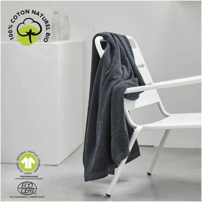 Asciugamano da bagno Fusain in cotone - Today Organic - 90x150cm Asciugamano da bagno Fusain in cotone - Today Organic - 90x150cm
