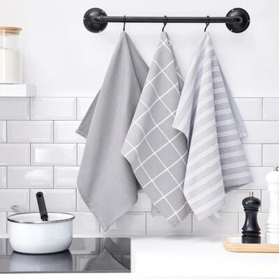 Baumwoll Küchenlappen Set - 3 Stück - 50x70cm Baumwoll Küchenlappen Set - 3 Stück - 50x70cm