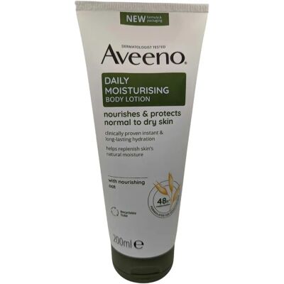 Aveeno Tägliche feuchtigkeitsspendende 24 Stunden Körperlotion - 200 ml Aveeno Tägliche feuchtigkeitsspendende 24 Stunden Körperlotion - 200 ml