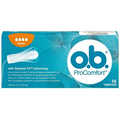 O.B. ProComfort Super Tampone - Assorbenti per flusso abbondante O.B. ProComfort Super Tampone - Assorbenti per flusso abbondante