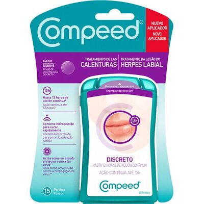 Compeed - Parche de herpes labial hidrocoloide - 15 unidades Compeed - Parche de herpes labial hidrocoloide - 15 unidades